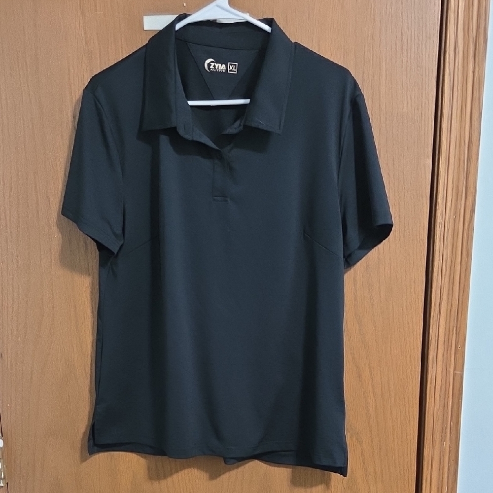 ZYIA Classic Black Women's Polo Shirt